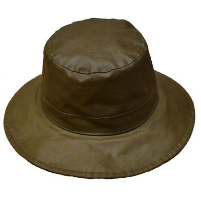 Cappello in canvas rigido, cerato con grasso barbour
