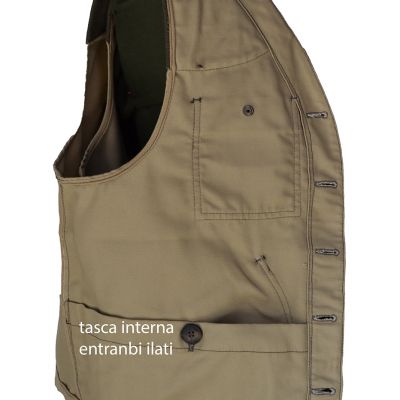 Gilet Sfoderato in canvas antispina e antistrappo