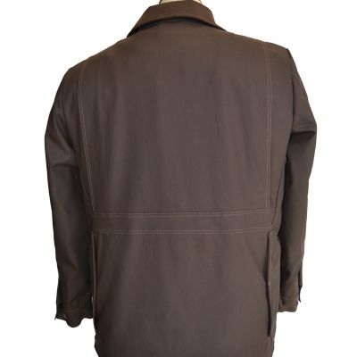 Giacca  in tessuto canvas antispina  foderata in leggero panno di lana