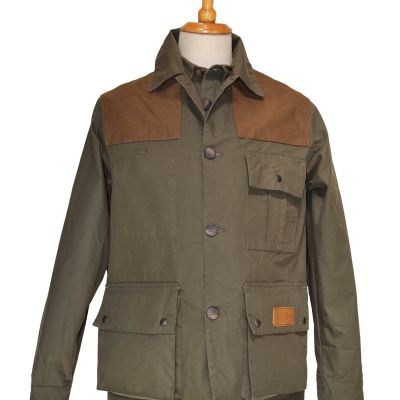 Giacca leggera sfoderata produzione artigianale in cotone canvas antispina e antistrappo