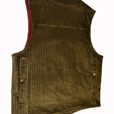 Gilet Driver confezionato artigianalmente in velluto 100% cotone