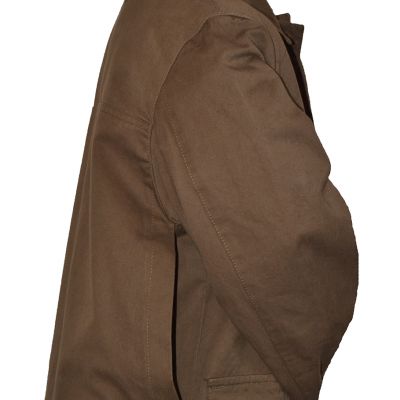 Giacca leggera sfoderata produzione artigianale in cotone canvas antispina e antistrappo