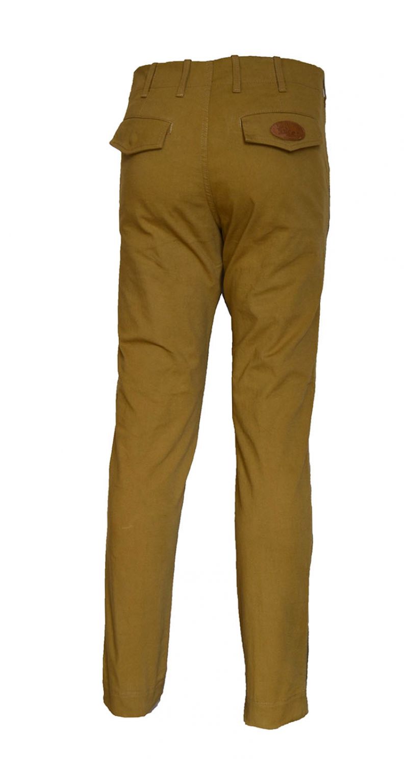 Pantaloni confort antispina 100% cotone canvas