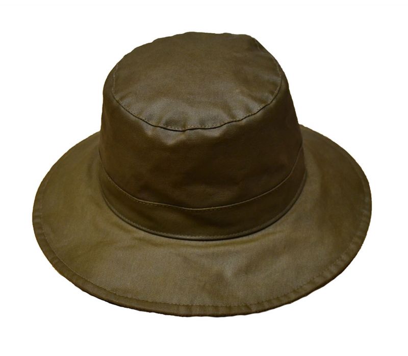 Cappello in canvas rigido, cerato con grasso barbour