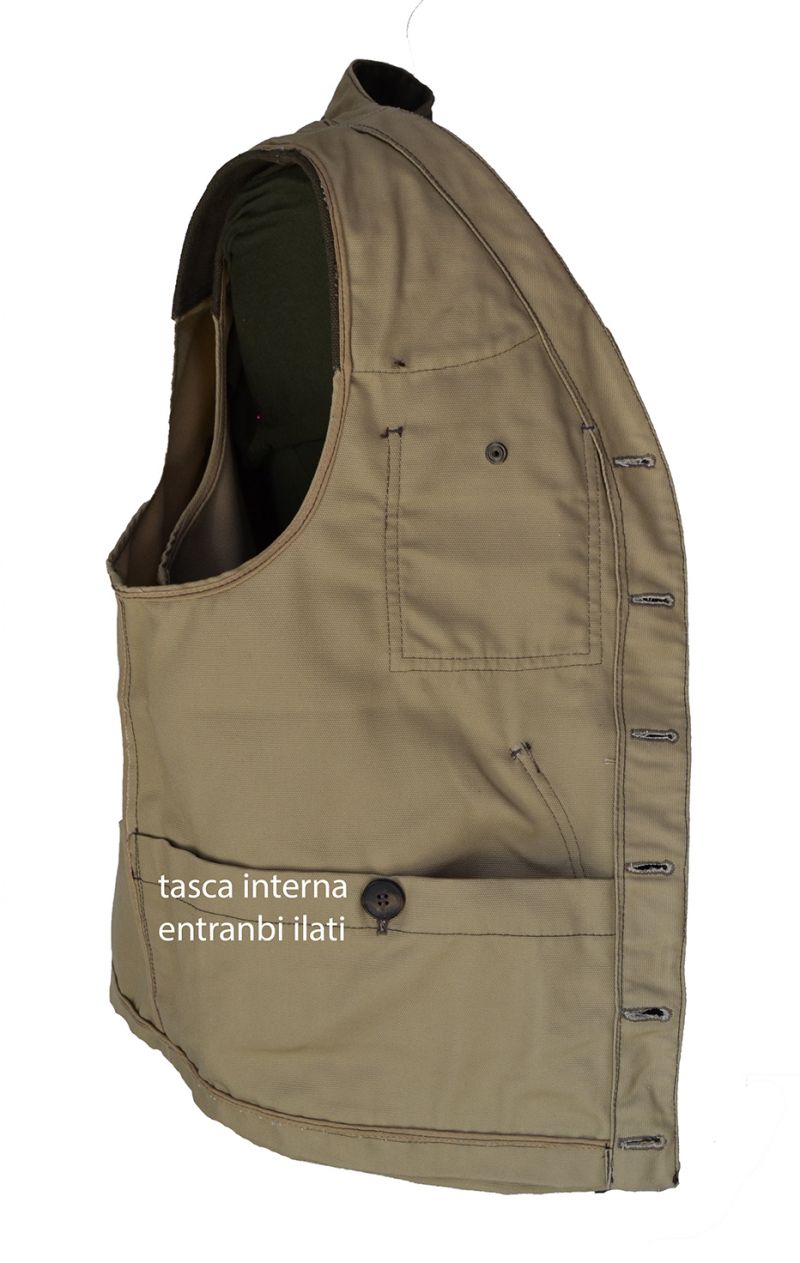 Gilet Sfoderato in canvas antispina e antistrappo