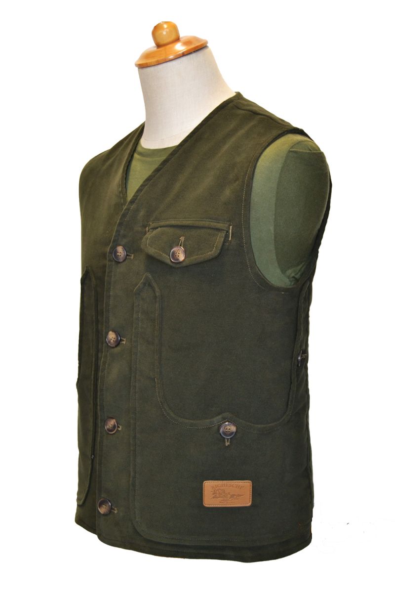 Gilet realizzato  in vari tessuti, canvas, fustagno e velluto