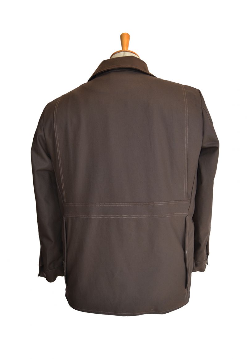 Giacca  in tessuto canvas antispina  foderata in leggero panno di lana