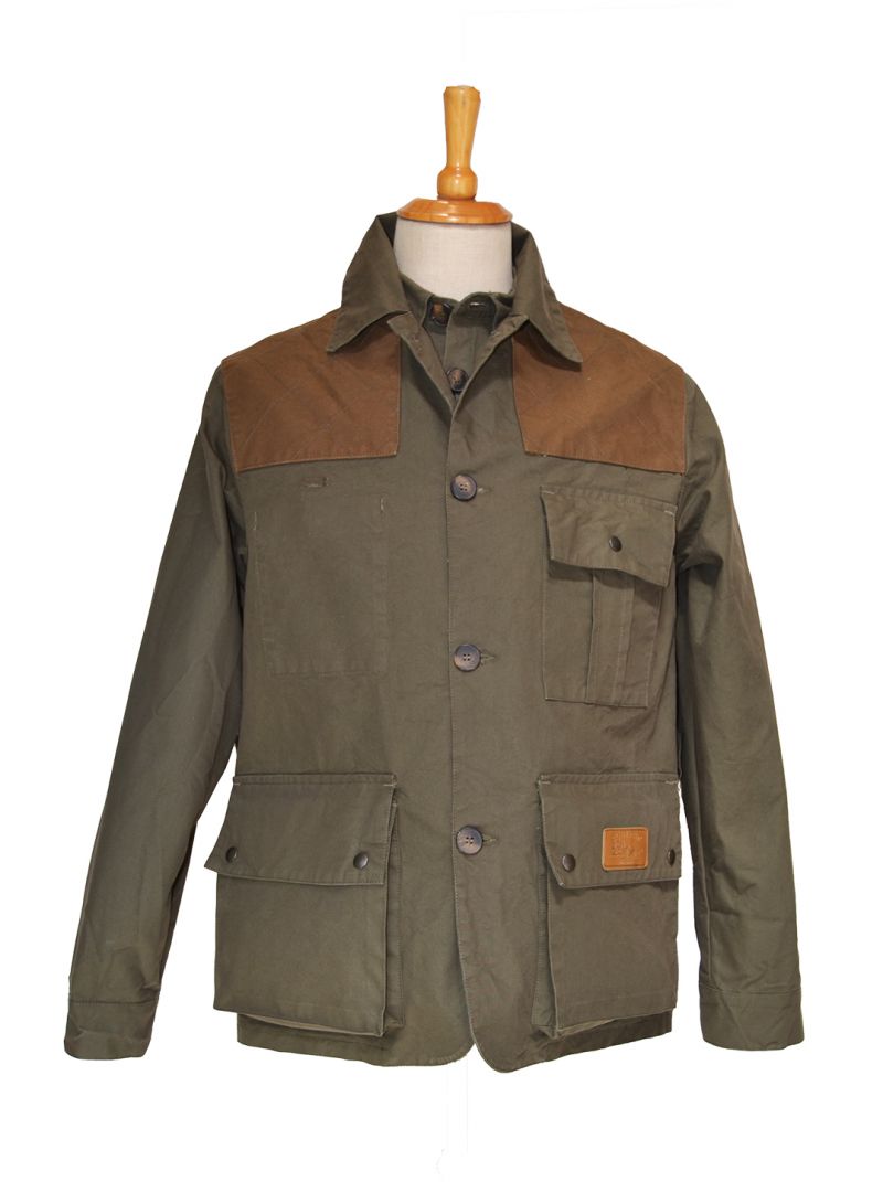 Giacca leggera sfoderata produzione artigianale in cotone canvas antispina e antistrappo