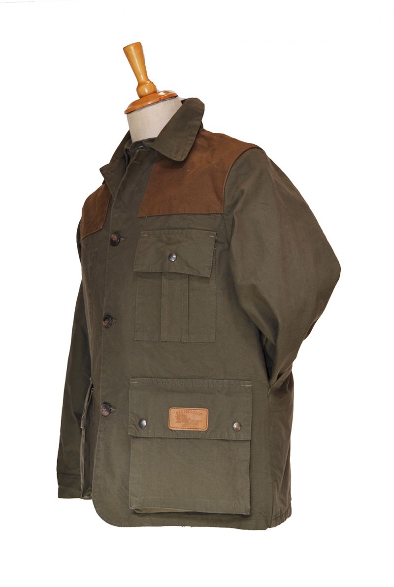 Giacca leggera sfoderata produzione artigianale in cotone canvas antispina e antistrappo