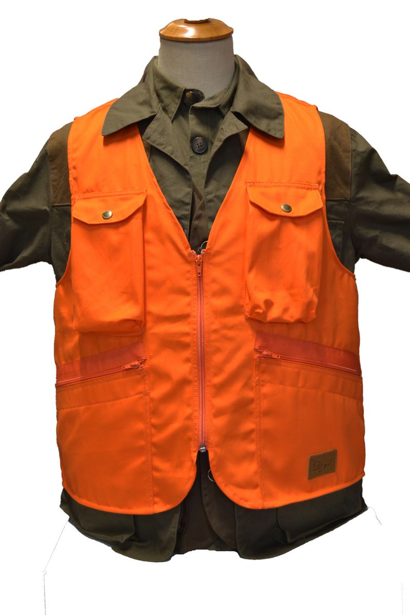gilet 100% cotone  arancio alta visibilità