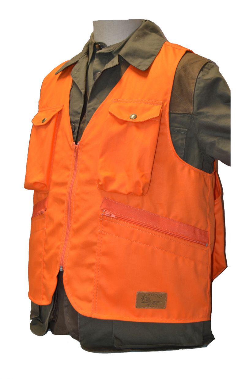 gilet 100% cotone  arancio alta visibilità