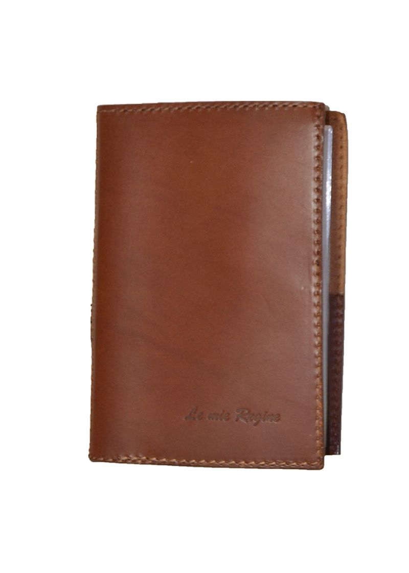 Agenda di prelievo con custodia in pelle