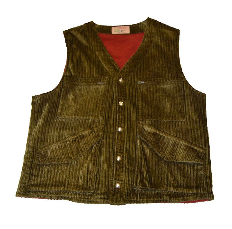 Gilet Driver confezionato artigianalmente in velluto 100% cotone
