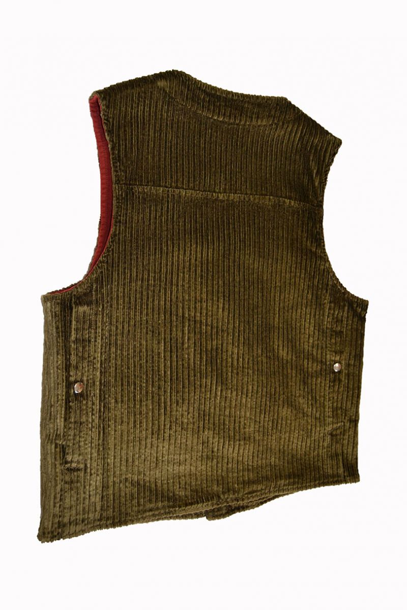 Gilet Driver confezionato artigianalmente in velluto 100% cotone