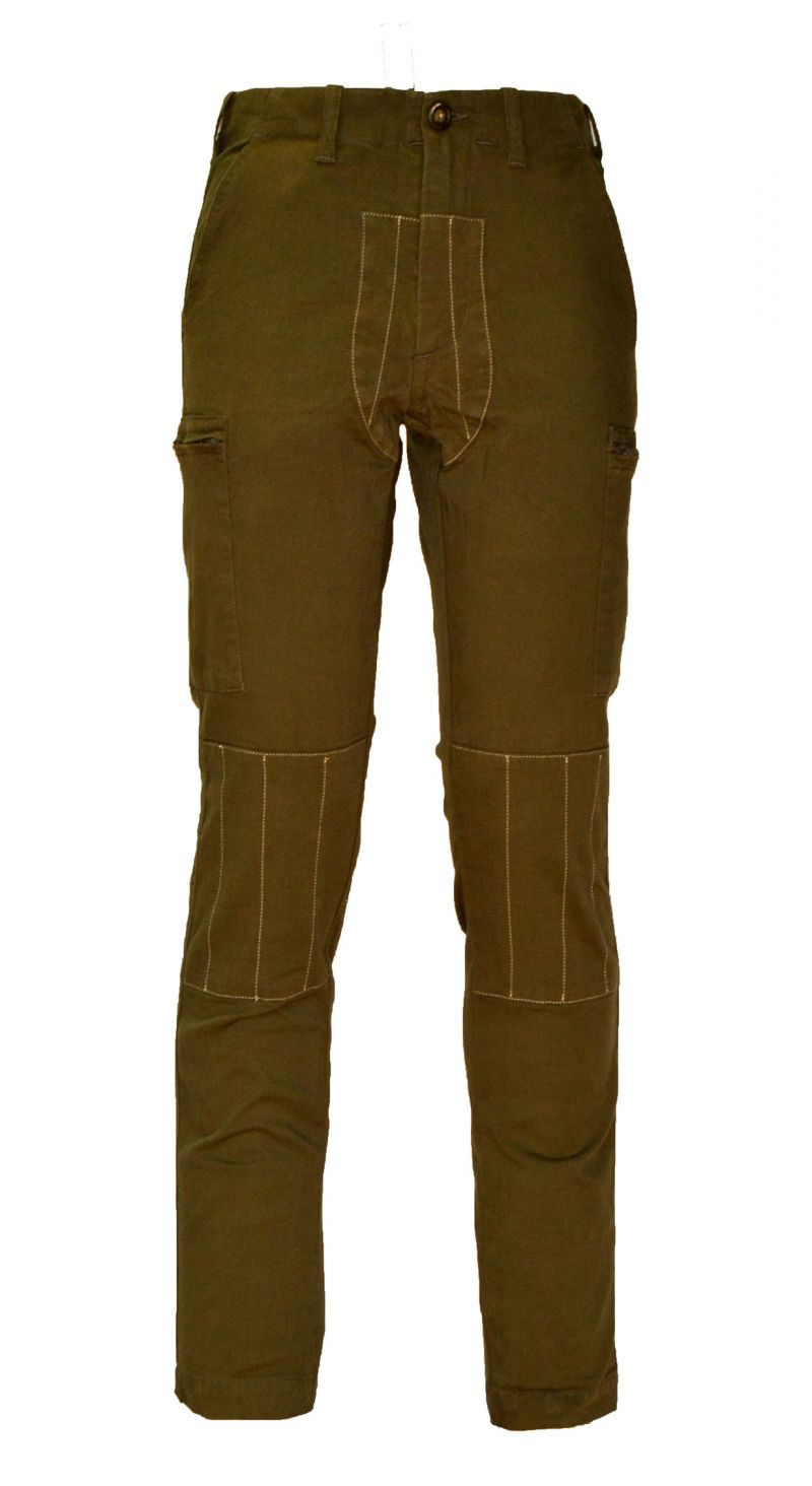 Pantalone driver cotone canvas elasticizzato con rinforzi antispina