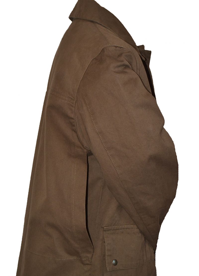 Giacca leggera sfoderata produzione artigianale in cotone canvas antispina e antistrappo